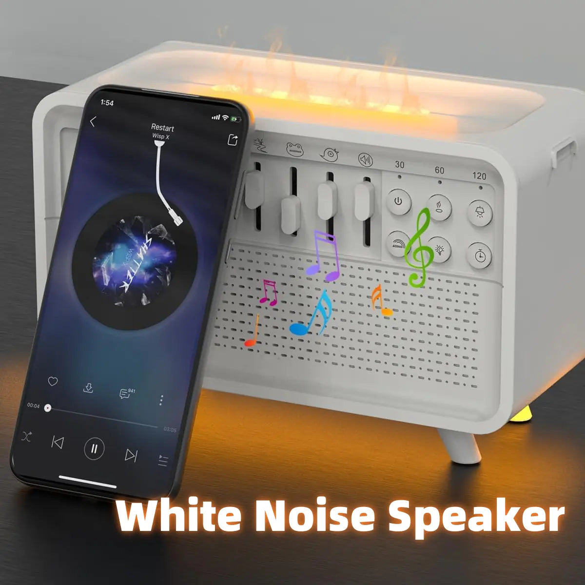 3-in-1 Bluetooth White Noise Speaker Humidifier