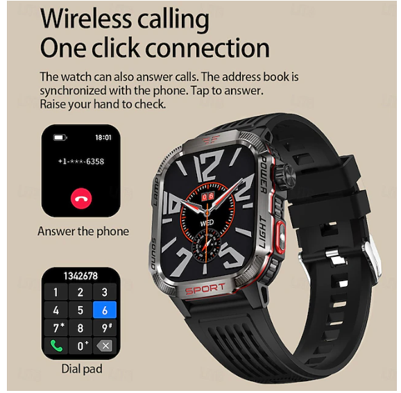 HT29 Smart Bluetooth Watch with Heart Rate, Blood Pressure, and Health Monitoring