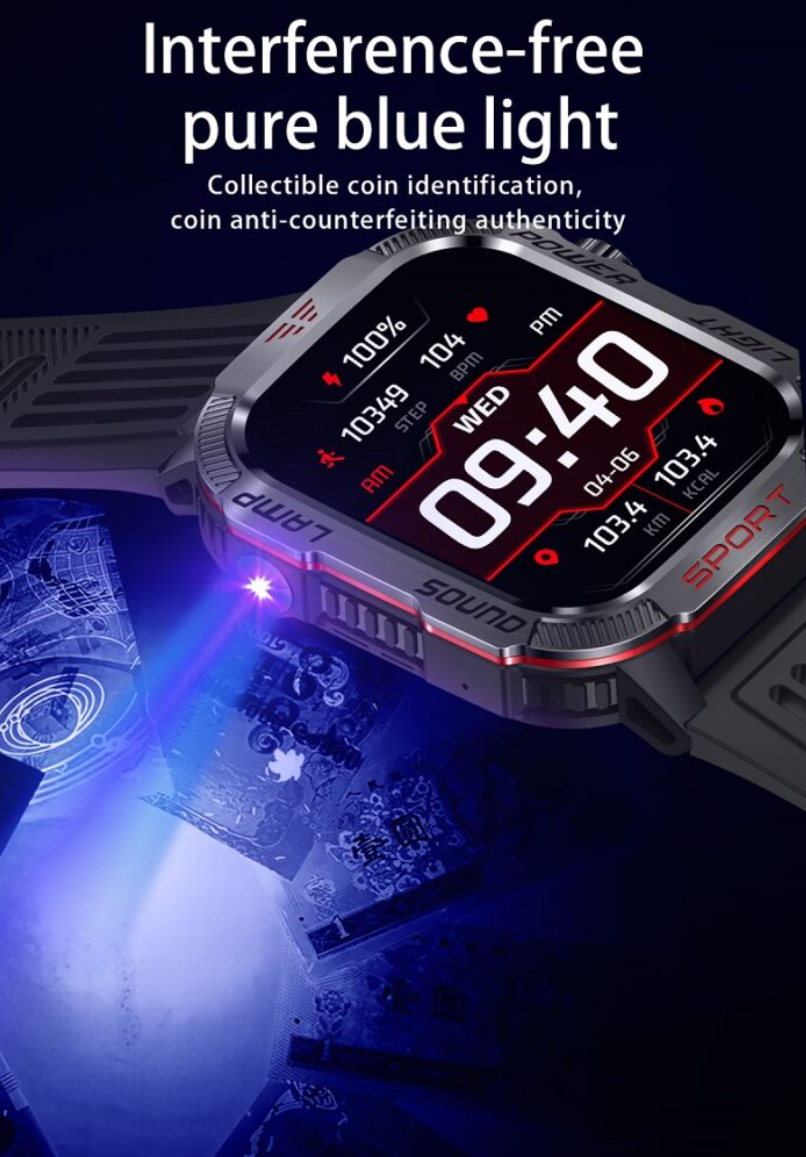 HT29 Smart Bluetooth Watch with Heart Rate, Blood Pressure, and Health Monitoring