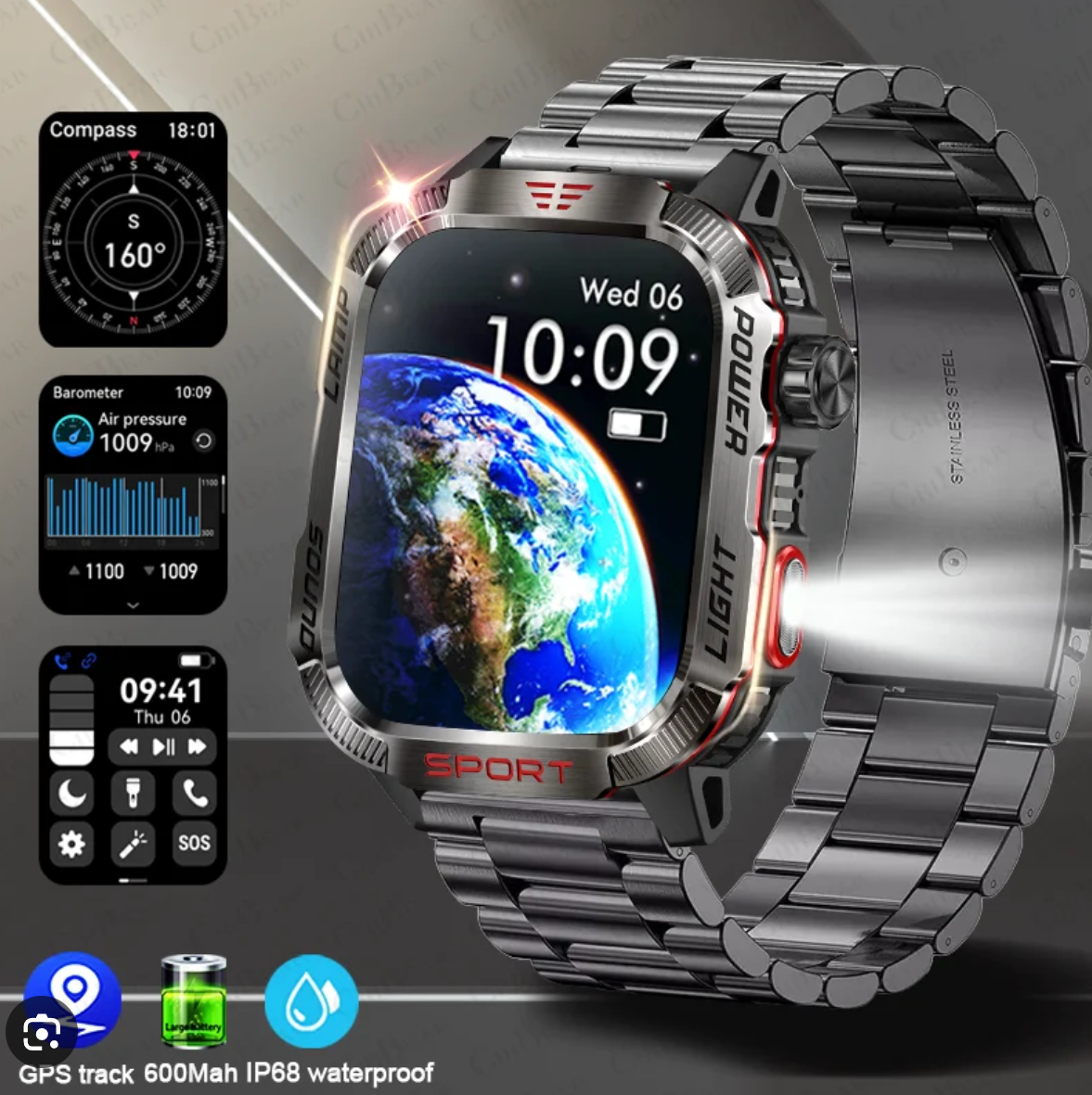 HT29 Smart Bluetooth Watch with Heart Rate, Blood Pressure, and Health Monitoring